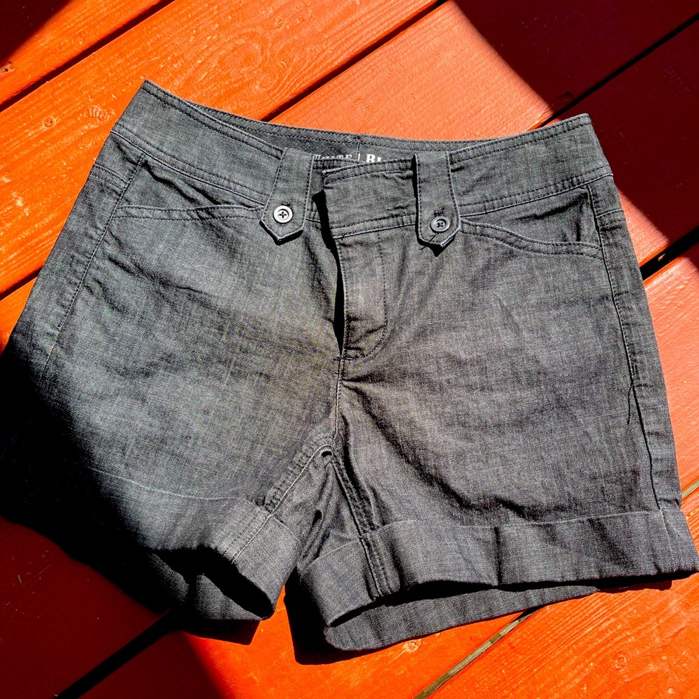 White House black market dark denim wash shorts